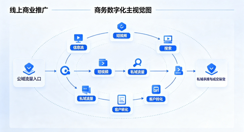 崇左线上商业推广怎么做？全域流量闭环搭建与低成本转化实战指南